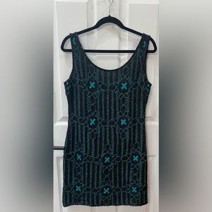 Vintage Laurence Kazar Beaded Cocktail Dress